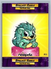 Neopets 2008 Yurble P11 Paint Brush Baby Species Stand-Ups Card