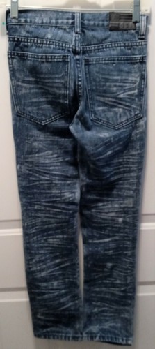 EUC GS-115 Very Distressed, Acid Washed Jeans w/Stripe Section - Girl's Size 10 - Picture 6 of 11