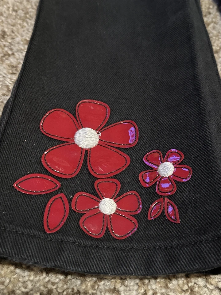 Pantalones de mezclilla vintage 2001 Gymboree para niñas pequeñas talla mediana 4 años 4t Holiday Cheer Foto 2 de 4