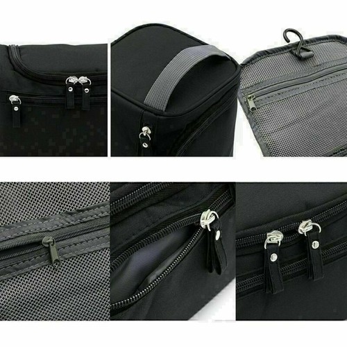 Mens Travel Wash Bag Hanging Toiletry Large Capacity Shaving Gym Makeup