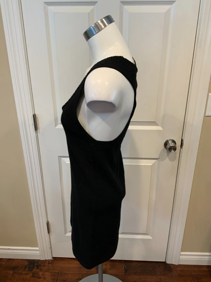 Alexander Wang Black 100% Cashmere Scoop Neck Tank Top, Size Small - Image 4 of 4