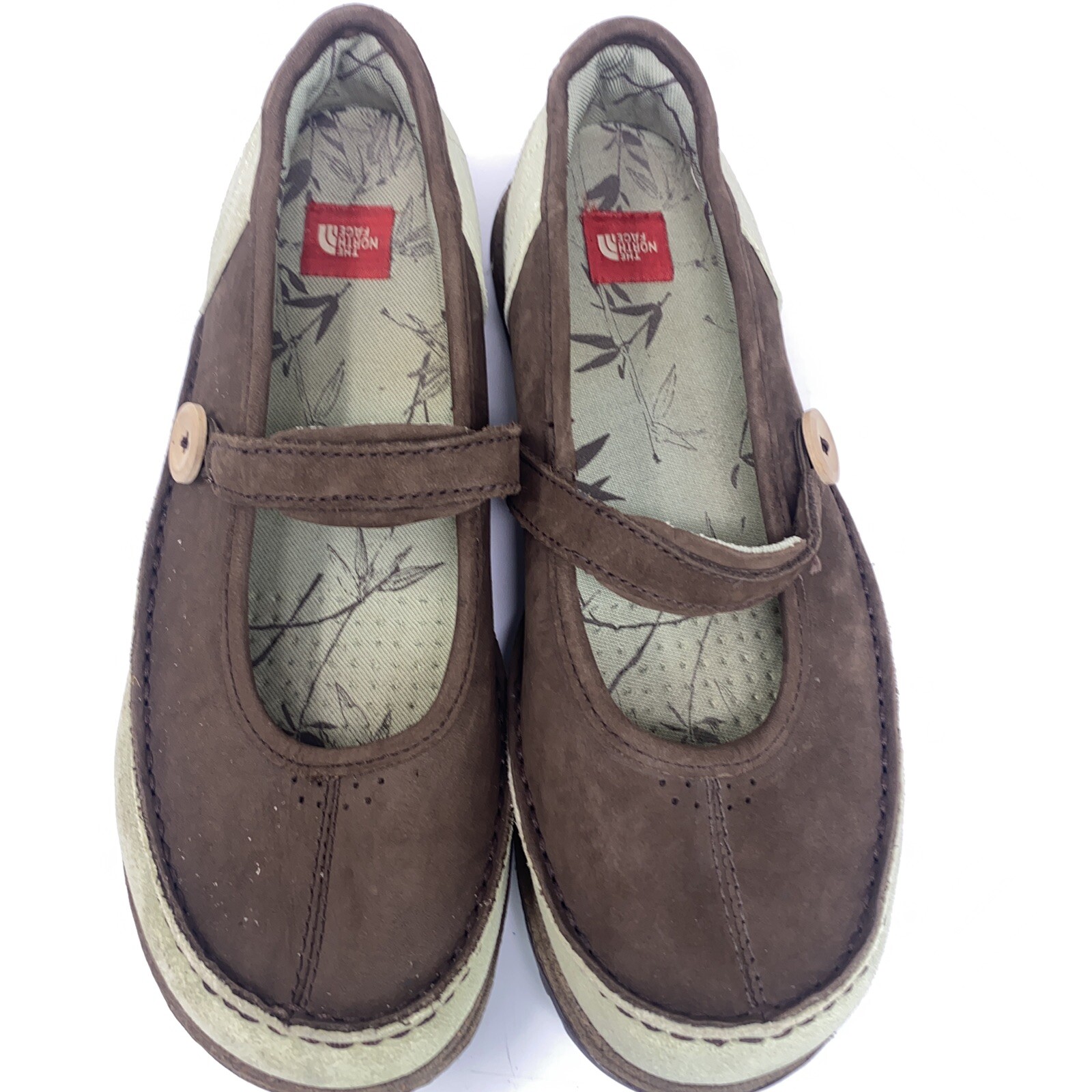 The North Face Sydney Womens sz 8.5 M Brown Slip On Mary Jane Loafers Shoes Flat thumbnail 4