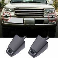 Pair Headlight Washer Sprayer Nozzle Jet fit for Toyota Land Cruiser 100 98-2007