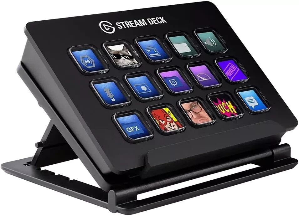 Elgato Stream Deck Live Production Controller 15 Custom LCD