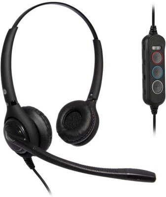 JPL 502S Binaural Dual USB PC Stereo Headset - P/N 575-329-002