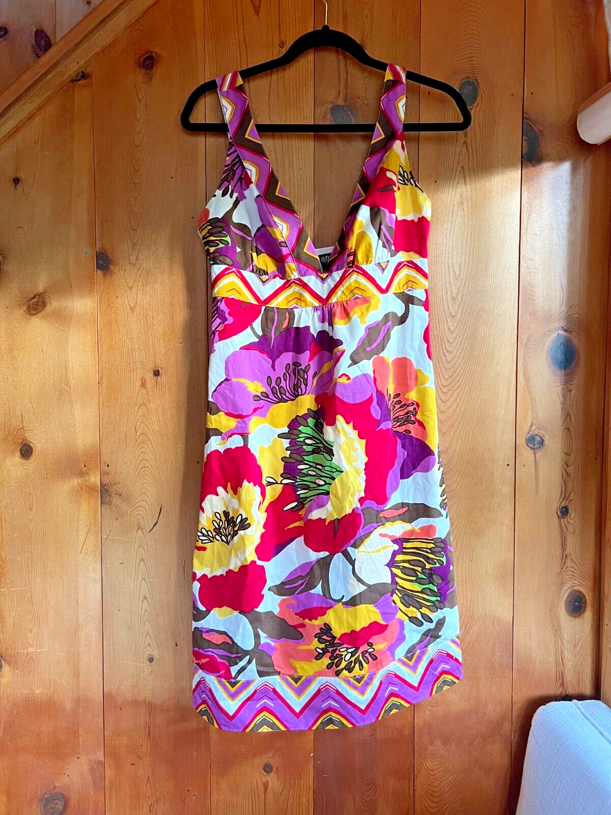 a.n.a. Brand Bright Colored Floral Tank Dress - Size 4