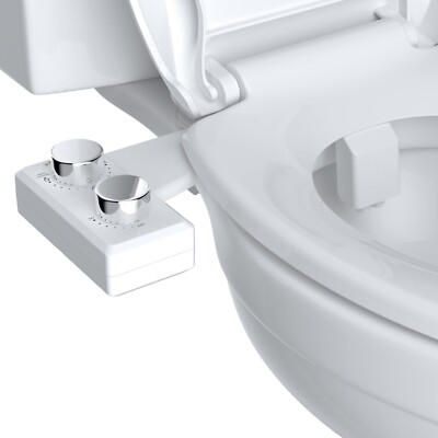 #ad Bidet Fresh Water Spray Kit Non Electric Toilet Seat Attachment with Dual Nozzle $34.99