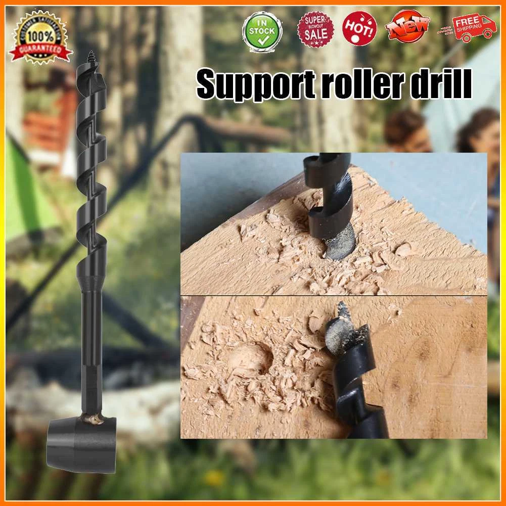 Hand Auger Drill Bit Multifunction Handle Hand Drill for Outdoors Camping Hiking