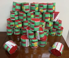 New Lot of 34 Bucilla Latch Hook Rug Yarn 100% Acrylic Color 204 Red Same Dye