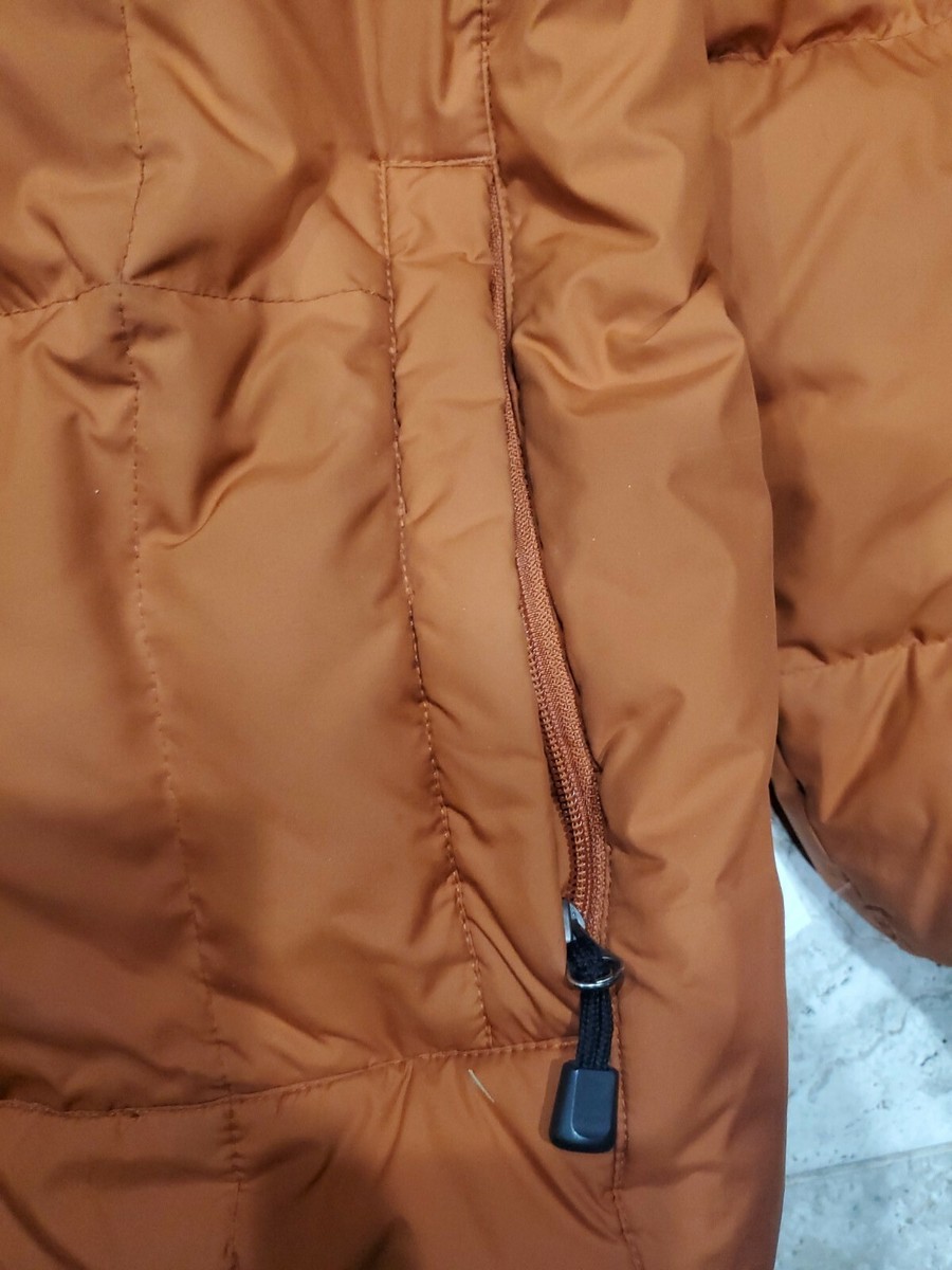 RARE 2007 EDDIE BAUER BURNT ORANGE PREMIUM GOOSE DOWN JACKET RARE 2007 EDDIE BAUER BURNT ORANGE PREMIUM GOOSE DOWN JACKET