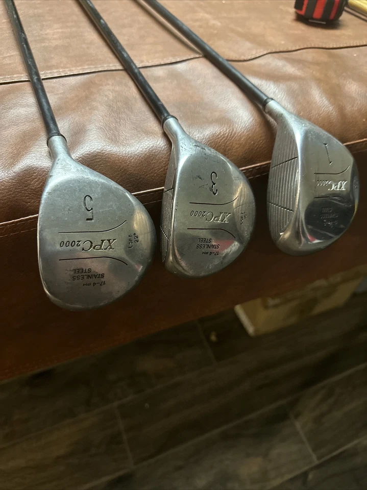 Set of 3 XPC 2000 Graphite RH Driver Golf Clubs 17-4 PH Stainless Steel 1  3 5 - Image 2 of 4