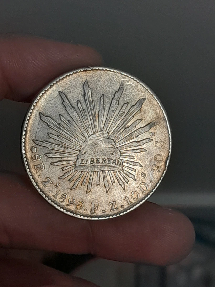 Silver 1896 Year Second Republic of Mexico Coins (1867-1905) for