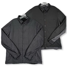 Lululemon About-Face Shacket Men's Large Black Reversible Primaloft Puffer