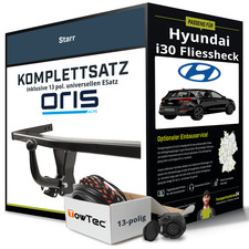 Für HYUNDAI I30 Typ PD , PDE , PDEN Anhängerkupplung starr +eSatz 13pol uni. 18-