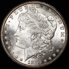 1885-CC Morgan Silver Dollar Carson City Mint Choice Uncirculated BU+