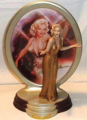 MARILYN MONROE BRADFORD EXCHANGE FIGURINE - 4th ISSUE - DIAMONDS & PEARLS