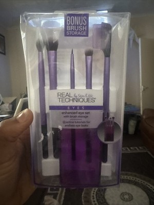 Real Techniques Augenpinsel Set mit Aufbewahrung
