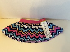 Okie Dokey NB Girls Skort Multi Colored Chevron Print