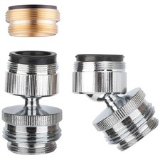 Swivel Aerator Adapter for Garden Hose - Chrome Finish