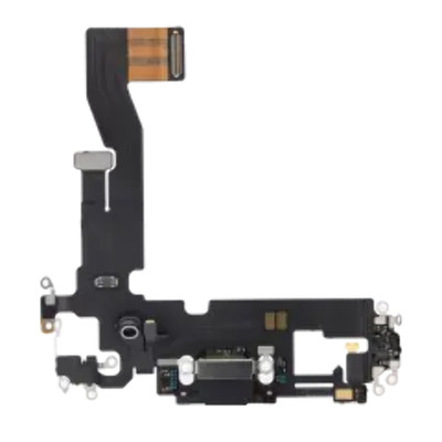 Charging Port Flex Cable For iPhone 12 / 12 Pro (Used OEM Pull) (Graphite)