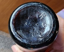 Bottiglia birra whisky R&Co 35 DOPPIO TIMBRO vintage antica senza tappo 