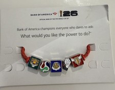 FIFA Bank of America World Cup Braided Bracelet featuring mascots