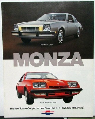 1975 Chevrolet Monza Towne Coupe S Hatchback 2+2 REVISED Sales Brochure Original