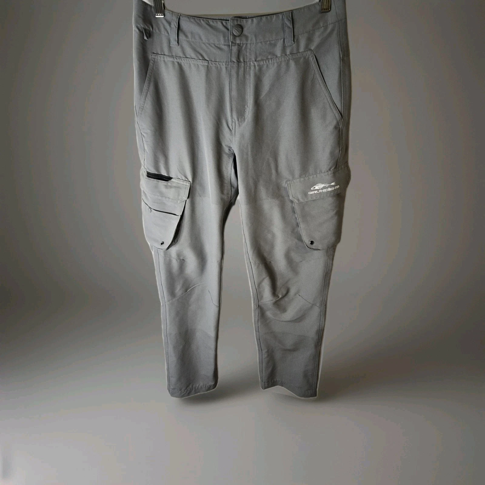 Grundens Breakwater Pant Gray Waterproof Stretch Fishing Men's 30S (fit 31)