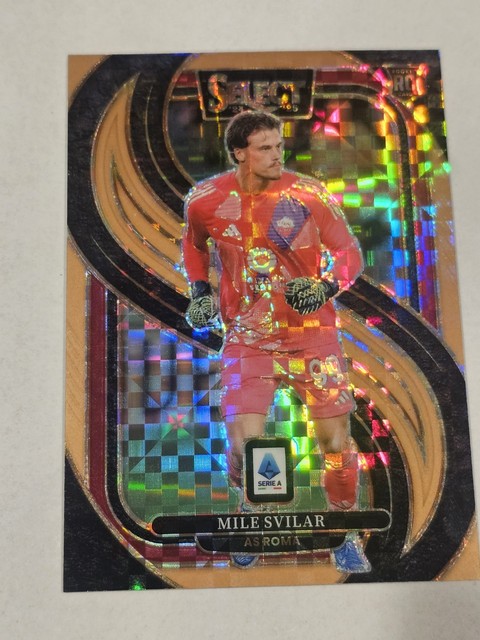 2024-25 Panini Select Serie A #179 Mile Svilar RC Bronze Checker Prizm 20/45