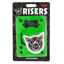 Pig Skateboard Risers Risers Hard Green 1/8