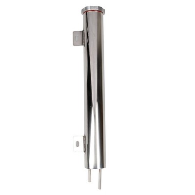 CJ Classics Radiator Overflow Tank 2  X 15  Stainless Steel