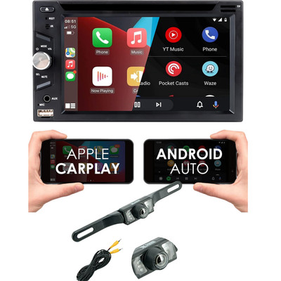 STX 6.5'' Apple CarPlay, Android Auto TOUCHSCREEN DVD RECEIVER BLUETOOTH  + CAM