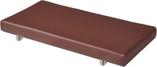 Faux Leather Piano Bench Cushion 30x14 Inch Removable Tied Seat Pad Brown