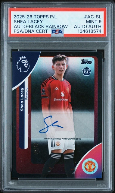 2025-26 Topps P/L Shea Lacey /10 Auto - Black Rainbow Pop 1 PSA 9