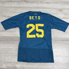 Beto Alberto Antonio De Paula Brazil CBF Men's Blue Football Soccer Jersey Small