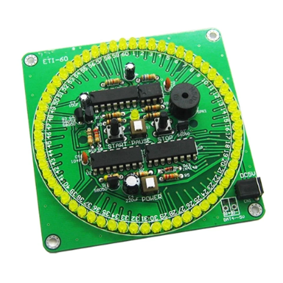 60 Second Countdown Timer DIY Kit Smart Timing Alarm Parts Electronic Kit - Image 3 of 4