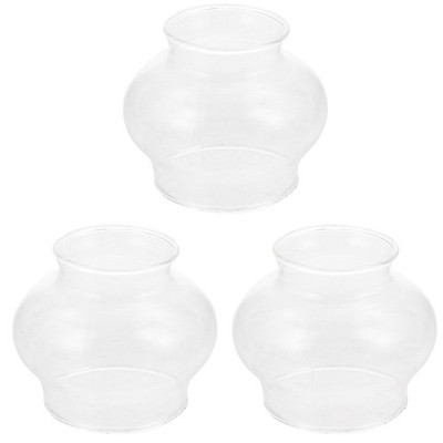  3pcs Kerosinlampe Glasabdeckung klarer Öllampe Schutzhause Home Tempel
