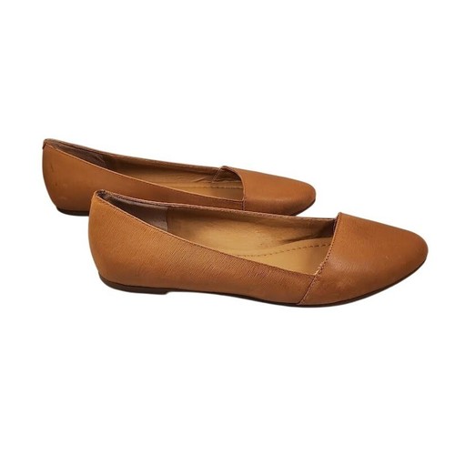Lucky Brand Women's Archh Tan Faux Leather Ballet Flats Shoes Size 9 Gently Used - Picture 8 of 12