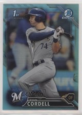 2016 Bowman Draft Chrome Top Prospects Sky Blue Refractor Ryan Cordell fm0