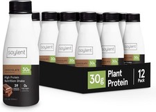 Soylent Complete Protein Shake, Chocolate, 30g Protein, Vegan, dairy Free