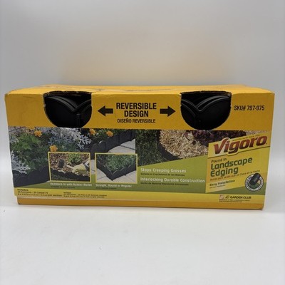 Vigoro Landscape Edging Plastic Black 20FT 797 975 - NEW