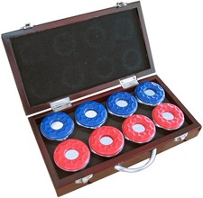 Bluewave Pro-Series Shuffleboard Pucks W/ Case - Set Of 8