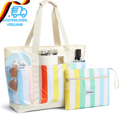 G4Free 35/50L Strandtasche Handtasche Damen Tote Tasche Shopper Große Umhängetas