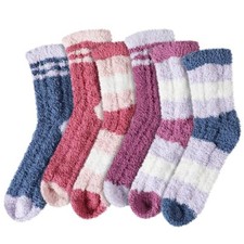 Fuzzy Socks - Fuzzy Socks for Women, 6 Pairs Fluffy Socks Cozy Winter Socks