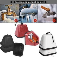 2Pack Outdoor Faucet Covers,Spigot Cover for Winter,Plastic Faucet Cover for Fre