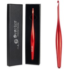 5mm crochet hooks ergonomic handle, hand-polished metal aluminum croch