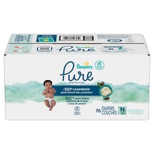 Pampers Pure Protection Diapers Super Pack - Size 0 - 76ct 0.25 per diaper