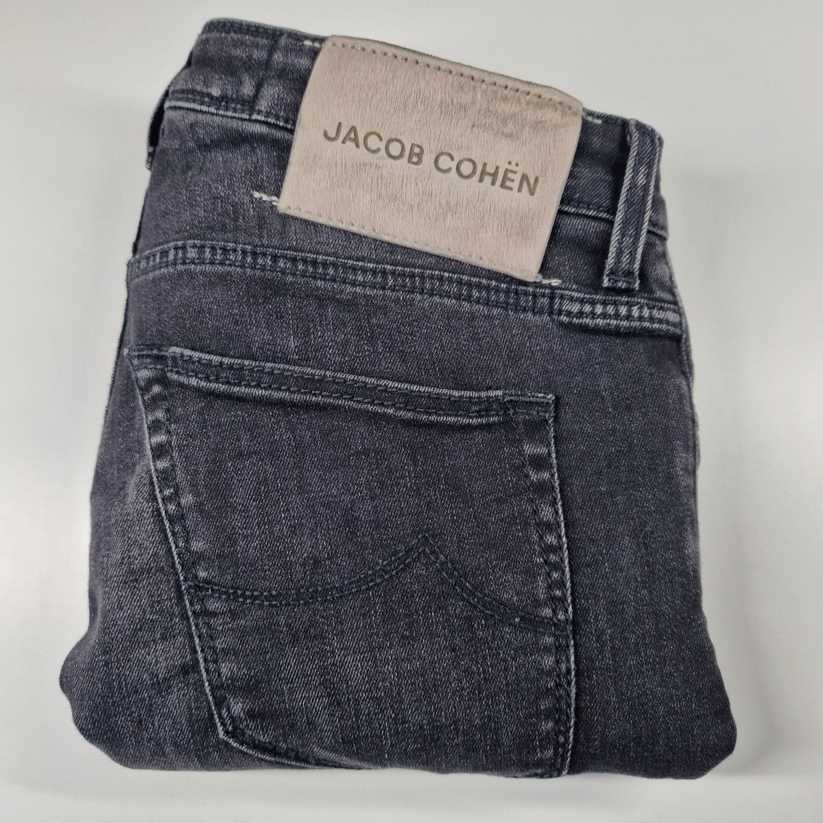 Jacob Cohen Men's W30 L28 Chris Luxury Denim Jeans Black Wash Slim