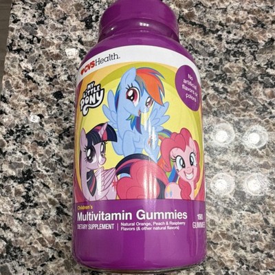 CVS Health My Little Pony Children's Multivitamin Gummies Orange Peach Raspberr 