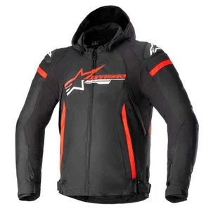 Alpinestars Zaca WP Waterproof Motorcycle Motorbike Jacket Black Red White
